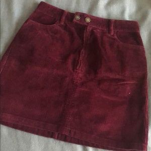 Hollister suede skirt